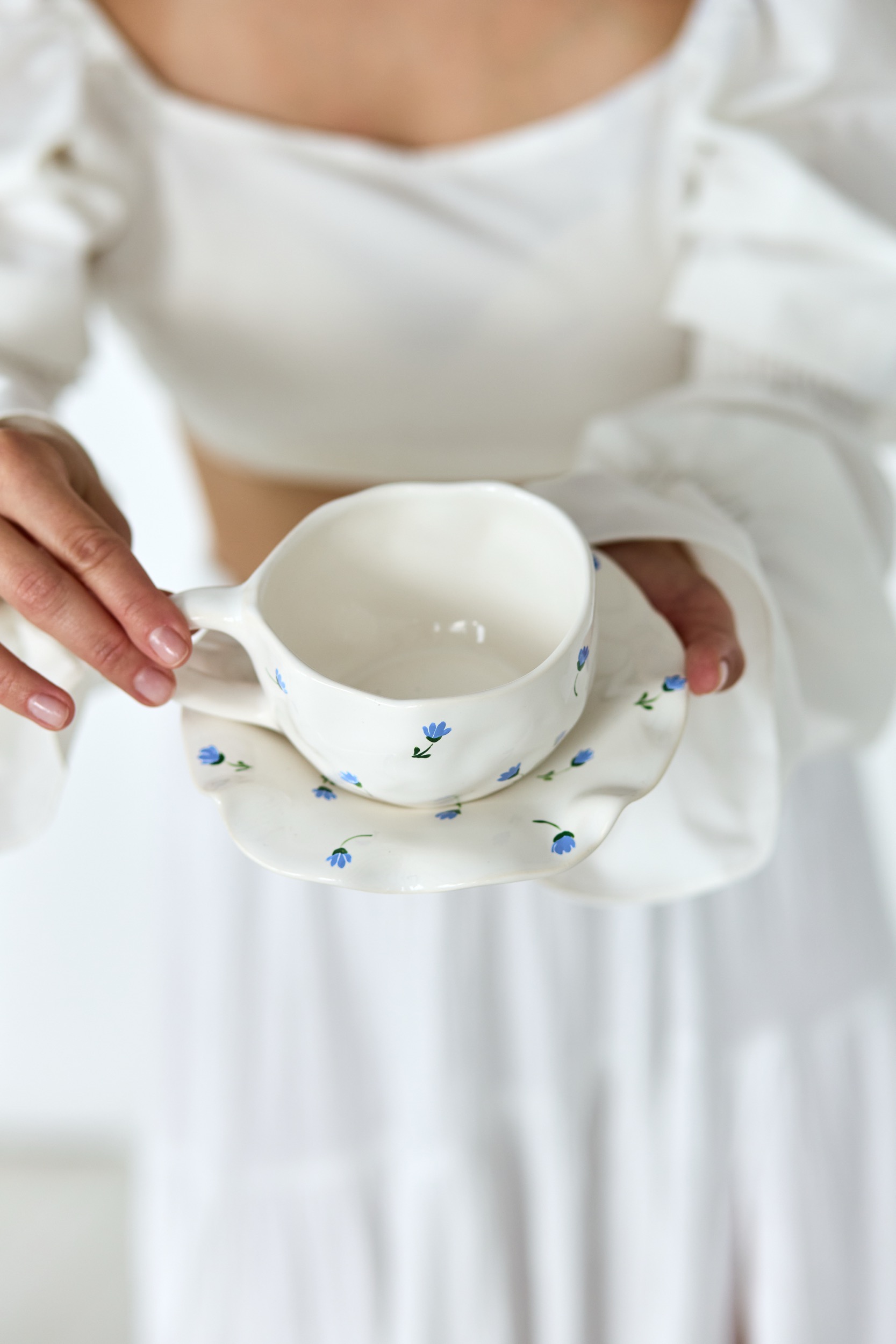 IMG_0465 Чайна пара "Волошки" 250 мл - Зображення 1